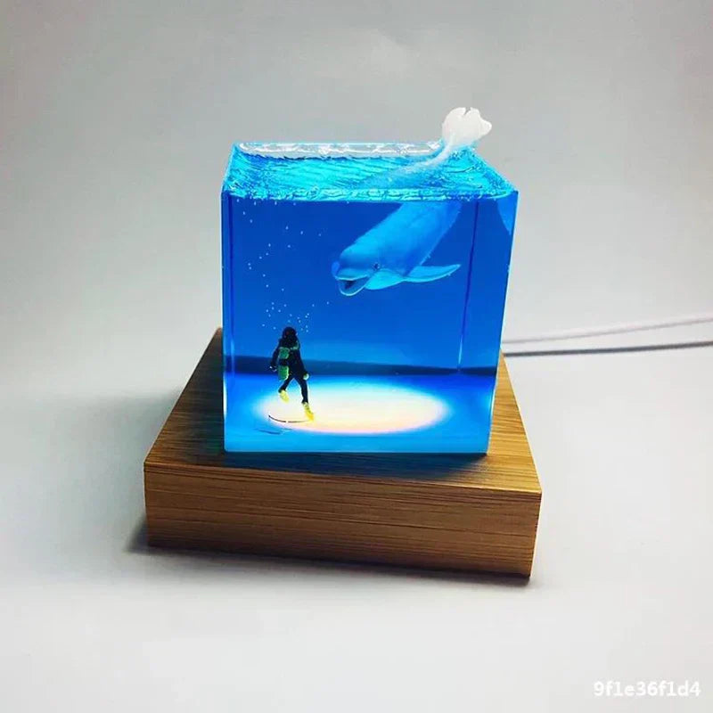 Lampe de chevet design Requin 3D