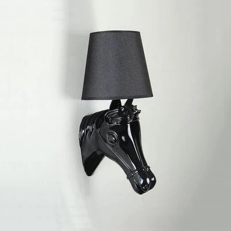 lampe de chevet murale en résin design cheval