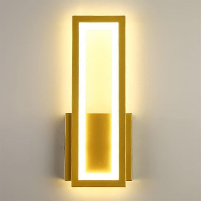 Applique murale LED rectangulaire noire – Linéil