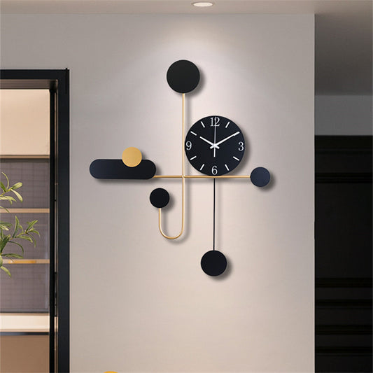 Modern Sculptural Wall Clock – Scandinavian Minimalist Design