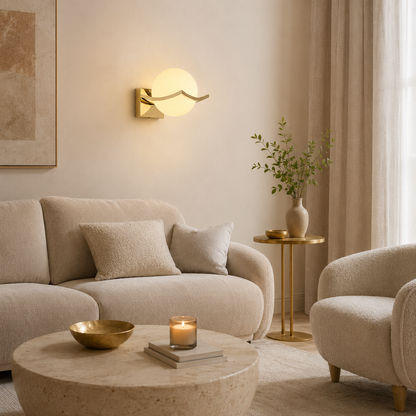 Chrome Ball Wall Sconce - Modern Globe Wall Light