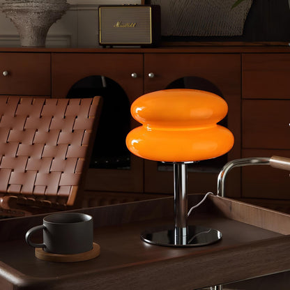 Lampe de Table Orange Laquée - Solune