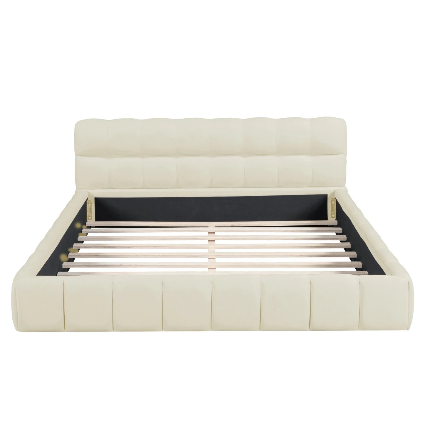 Lit Nuage Blanc Crème – Veloura