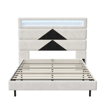 Lit 140x190cm design Contemporain – Néolys