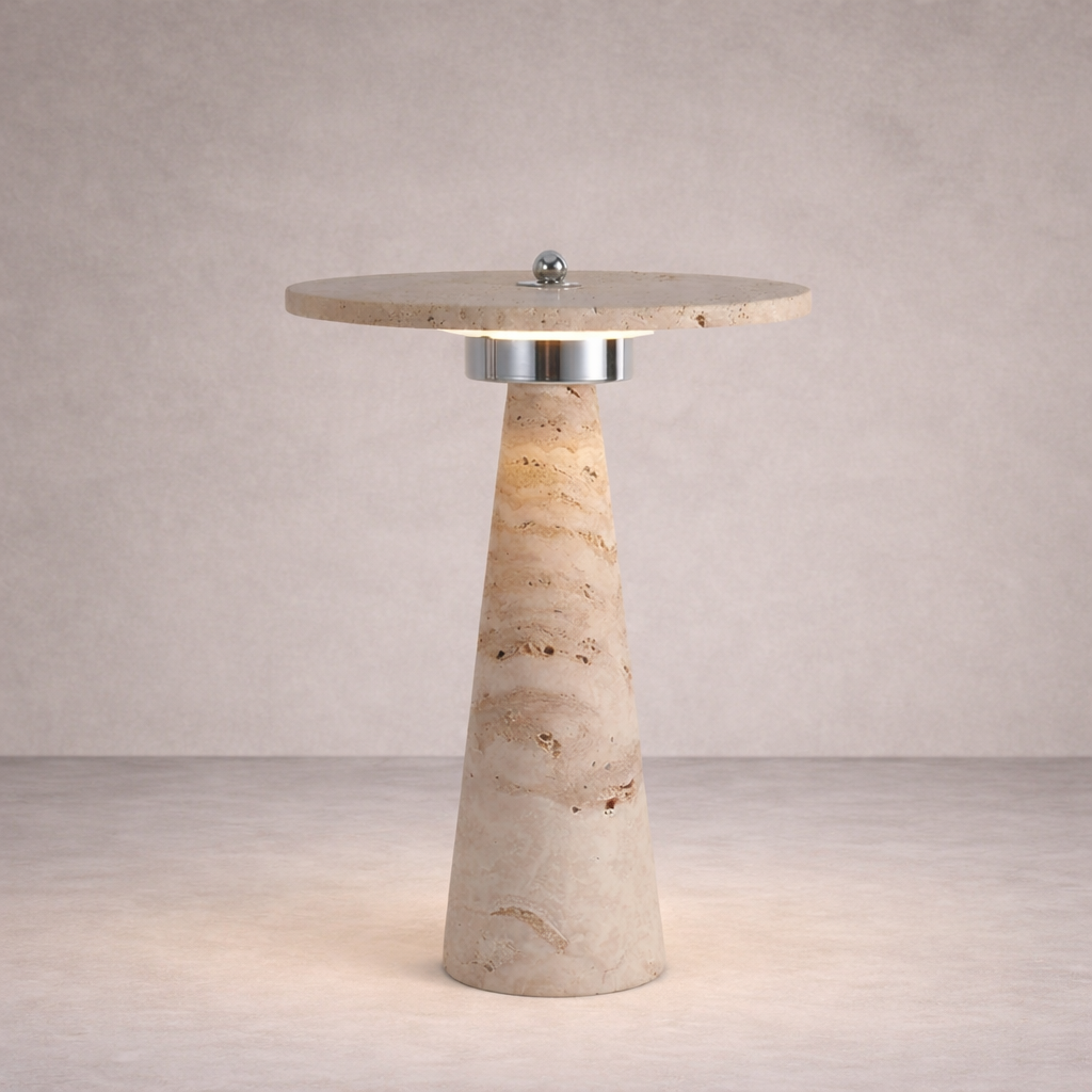 Lampe de Table en Pierre Naturelle – Travéa