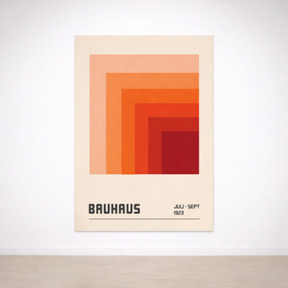 Tableau Bauhaus Aurore 1923 – Dégradé Terracotta