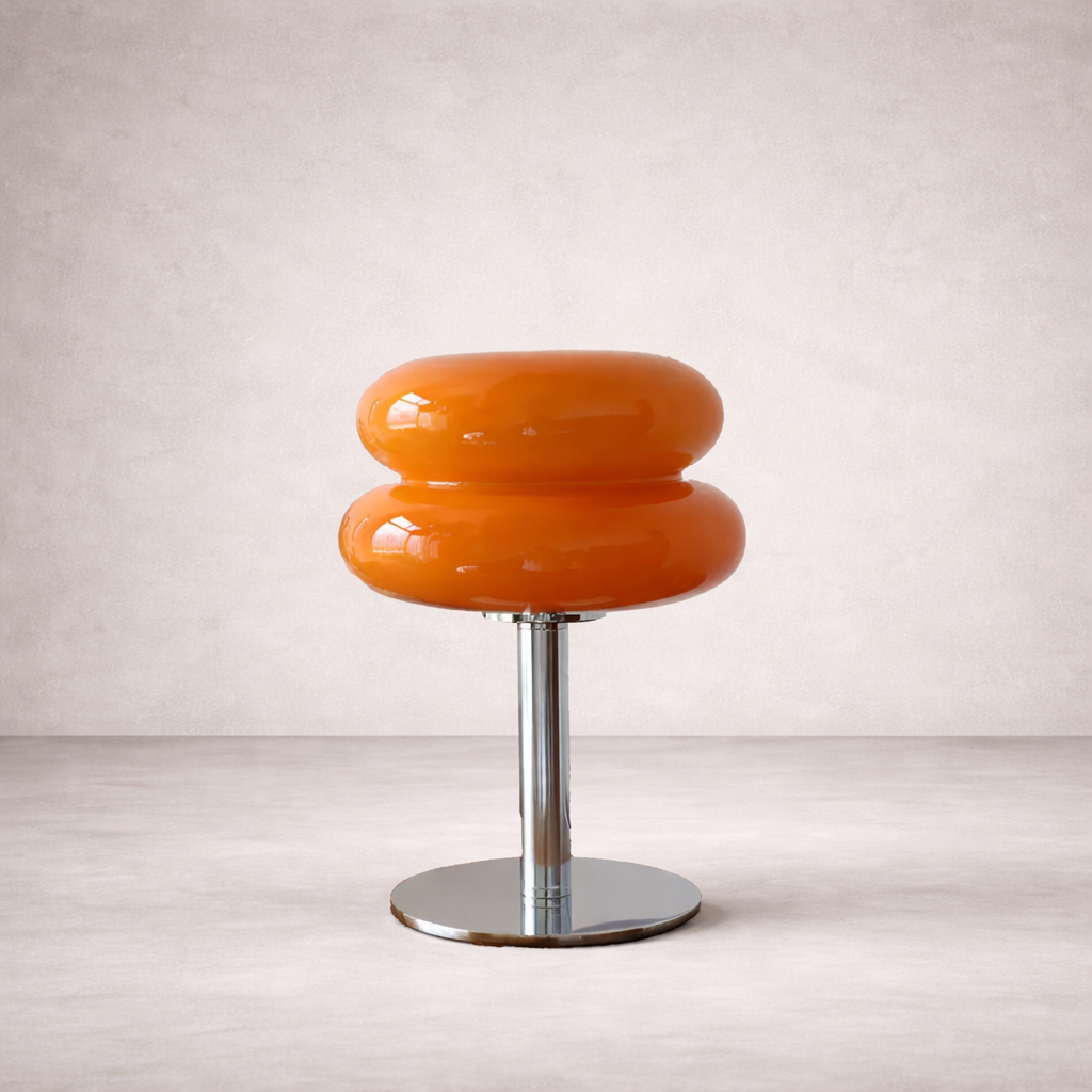 Lampe de Table Orange Laquée - Solune