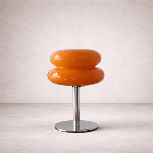 Lampe de Table Orange Laquée - Solune