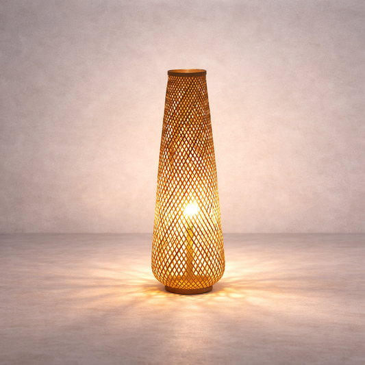 Lampadaire Tressé en Rotin – Doriro