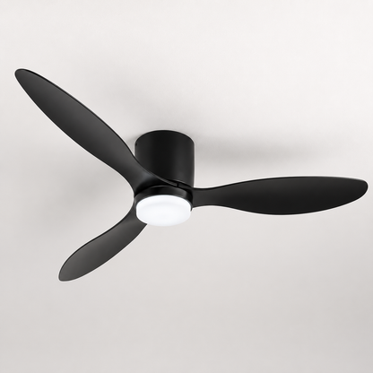Silent LED Ceiling Fan - Reversible Modern Fan with Remote