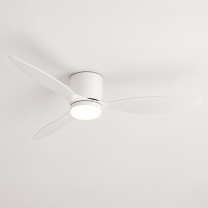 Silent LED Ceiling Fan - Reversible Modern Fan with Remote