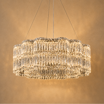K9 Crystal Chandelier Suspended - Round Luxury Pendant