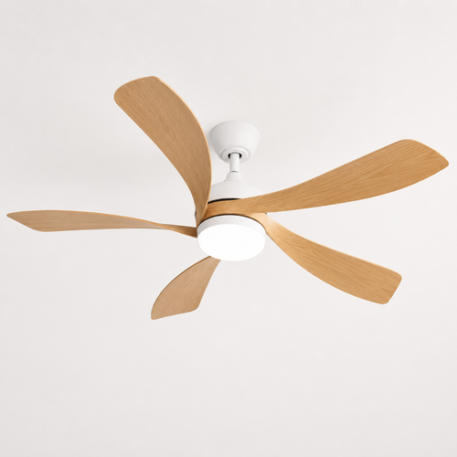 Designer LED Ceiling Fan - 5 Blade Modern Fan with Light