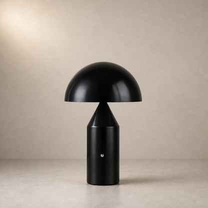 Lampe de Table en Métal Doré avec Abat-Jour Dôme – Oréa