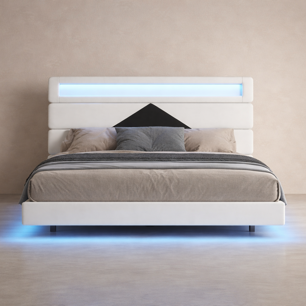 Lit 140x190cm design Contemporain – Néolys