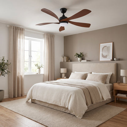 Designer LED Ceiling Fan - 5 Blade Modern Fan with Light