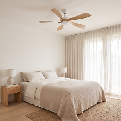 Designer LED Ceiling Fan - 5 Blade Modern Fan with Light