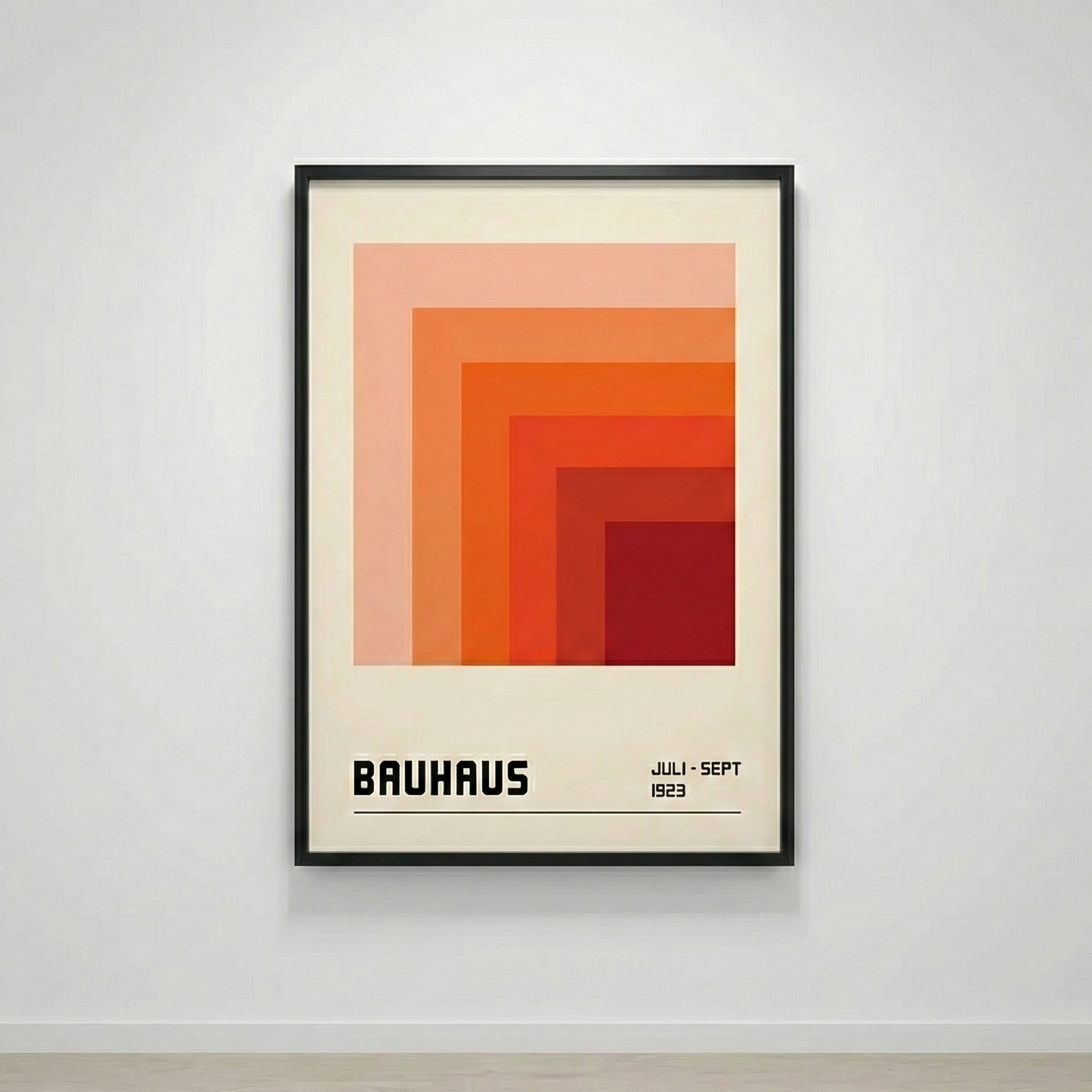 Tableau Bauhaus Aurore 1923 – Dégradé Terracotta