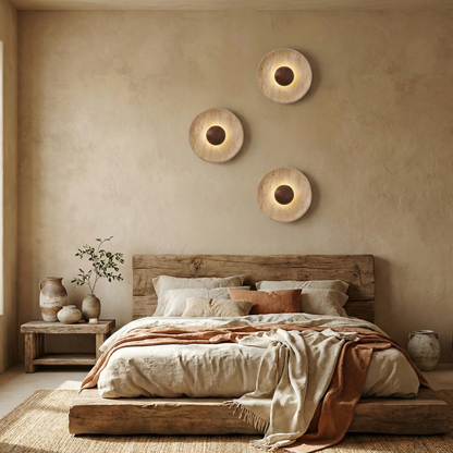 Applique Ronde en Pierre Naturelle –  Travéclipse
