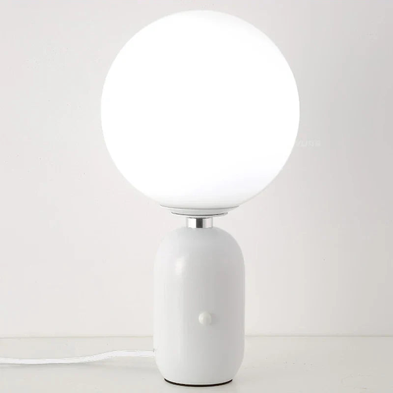 lampe de chevet Nordique en boule de verre