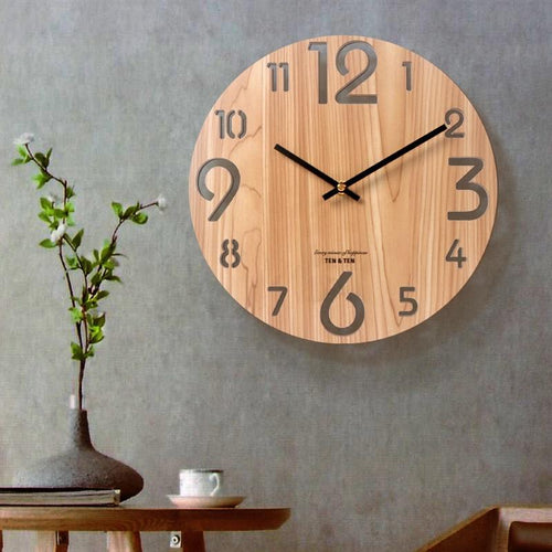 Horloge murale 3D en bois Modern Visions