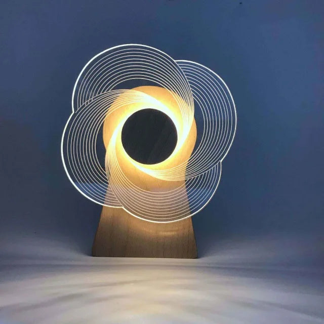 Lampe de chevet design moulin 3D