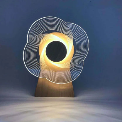 Lampe de chevet design moulin 3D