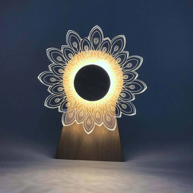 Lampe de chevet design moulin 3D