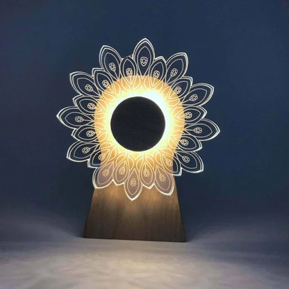 Lampe de chevet design moulin 3D