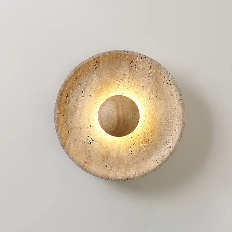 Applique Ronde en Pierre Naturelle –  Travéclipse