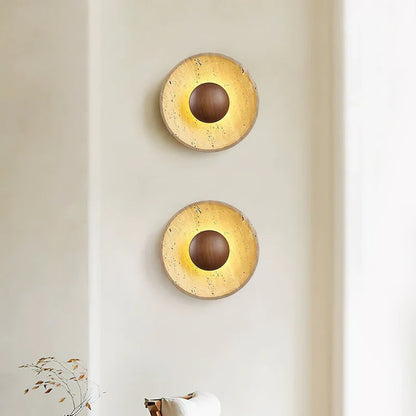 Applique Ronde en Pierre Naturelle –  Travéclipse