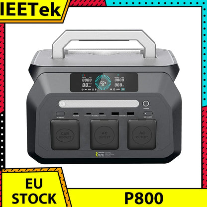IEETek P800 – tragbare Powerstation 800W, reiner Sinus, LiFePO4 Akku 512Wh