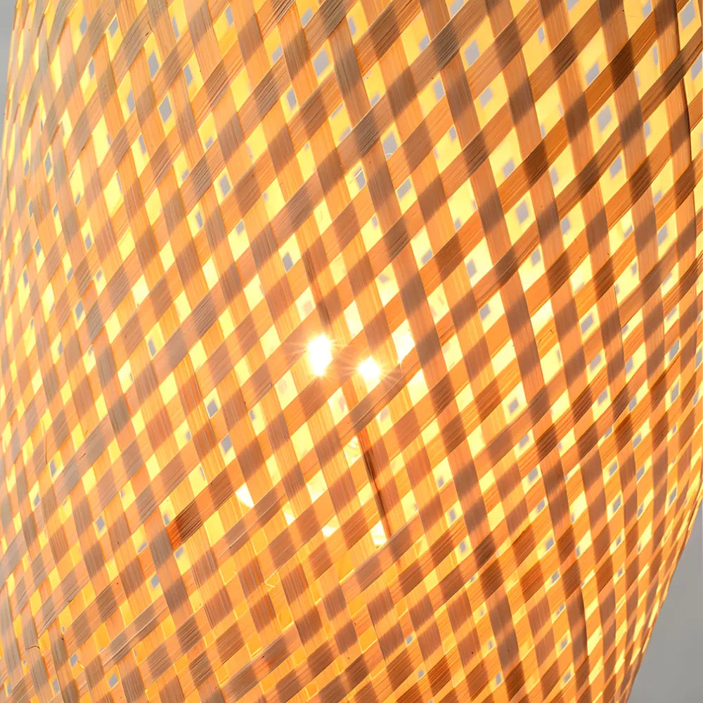 Lampadaire Tressé en Rotin – Doriro