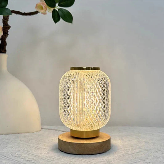 Luxury Crystal Bedside Lamp Corded & Battery