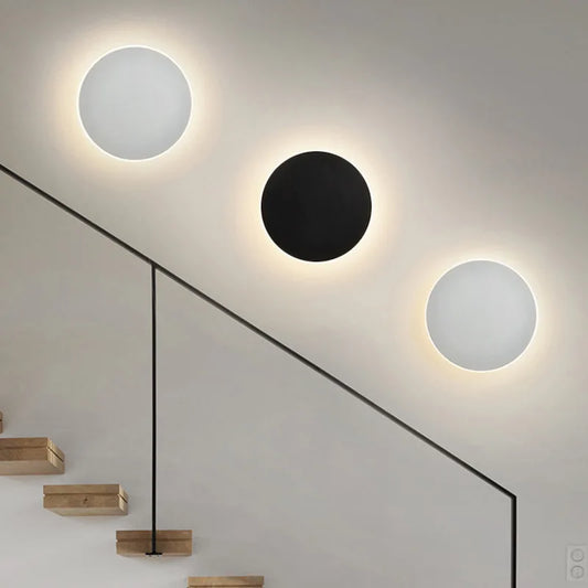 Circular Wall-Mounted Bedside Lamp