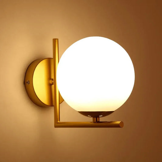 Wall-mounted Moon Design Bedside Lamp