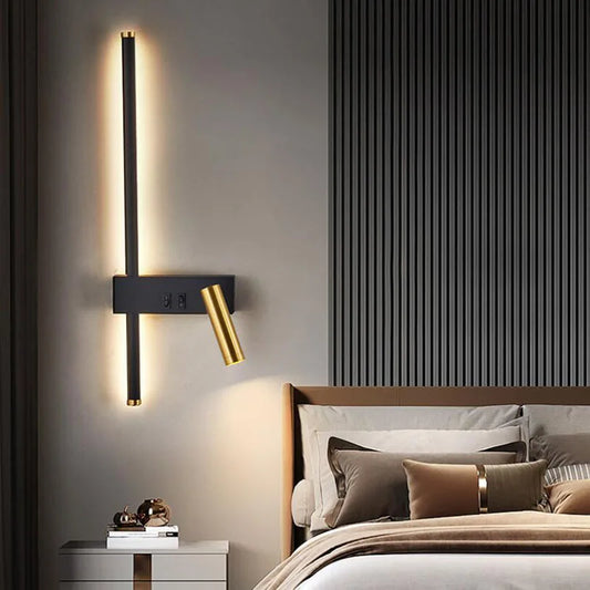 Luxury Wall-Mounted Bedside Lamp