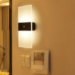 Lampe de chevet murale tactile rectangulaire