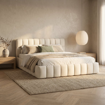 Lit Nuage Blanc Crème – Veloura
