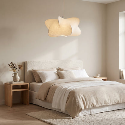 Silk Cloud Pendant Light Wabi-Sabi - Organic Hanging Lamp