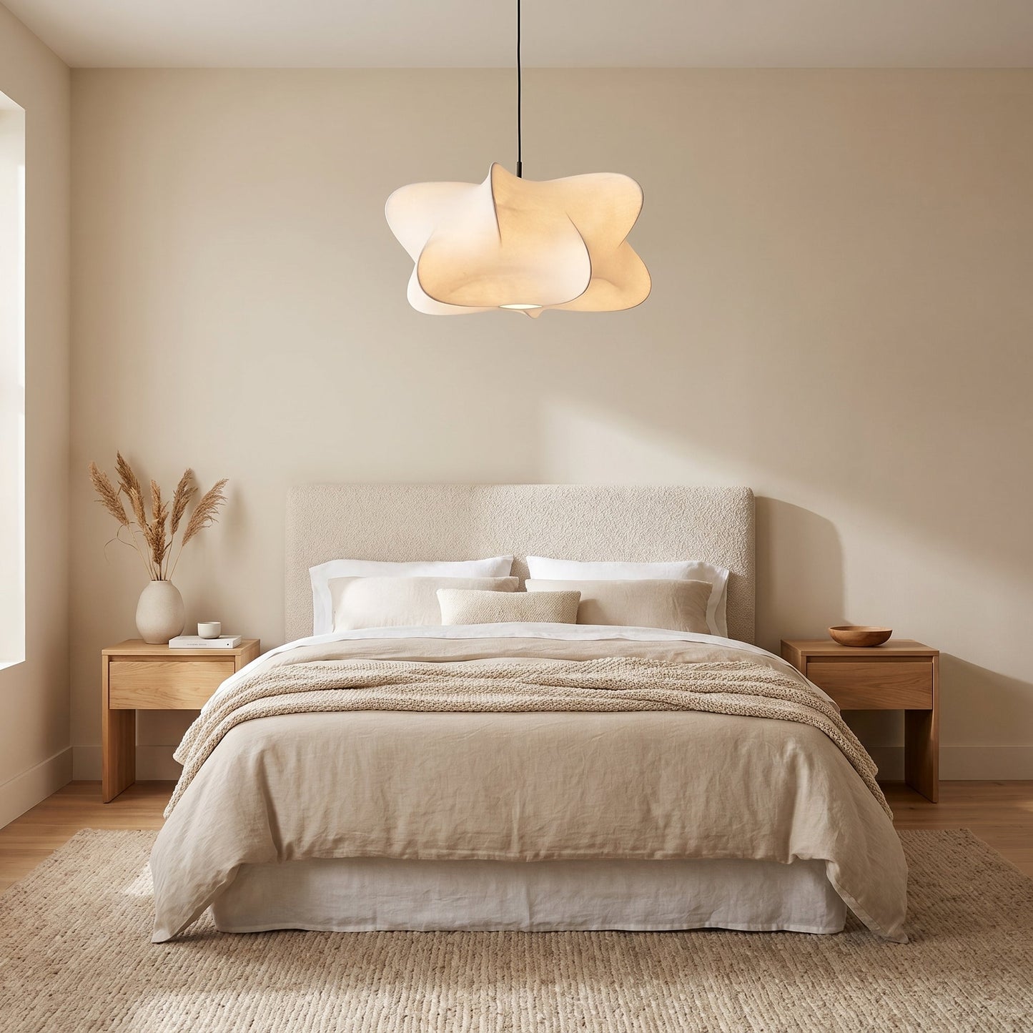 Silk Cloud Pendant Light Wabi-Sabi - Organic Hanging Lamp