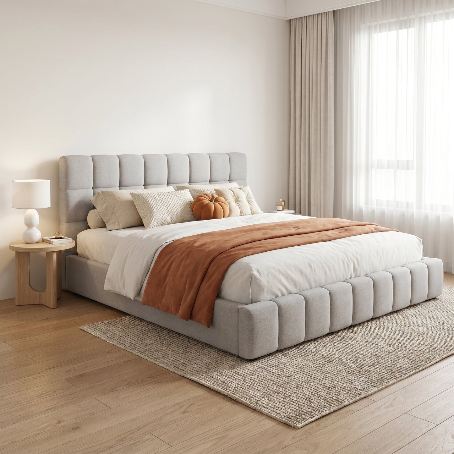 Lit Nuage Blanc Crème – Veloura