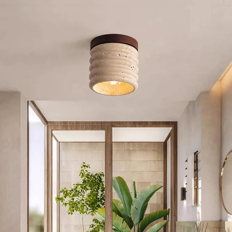Plafonnier Design en Pierre Naturelle - Rivélis