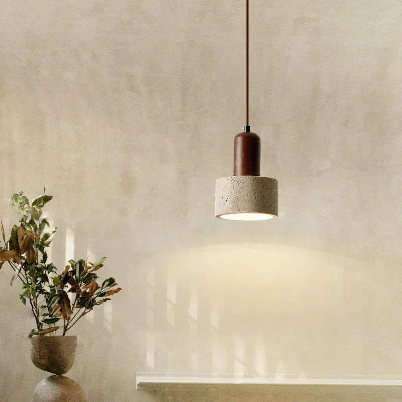 Lampe de Chevet Suspendue en Pierre Moderne