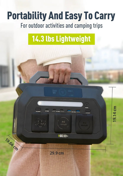 IEETek P800 – tragbare Powerstation 800W, reiner Sinus, LiFePO4 Akku 512Wh