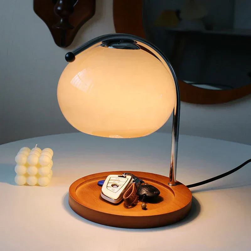 Lampe de chevet en verre design italien