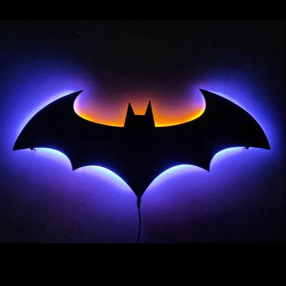 Lampe de chevet murale design Batman avec Télécomande