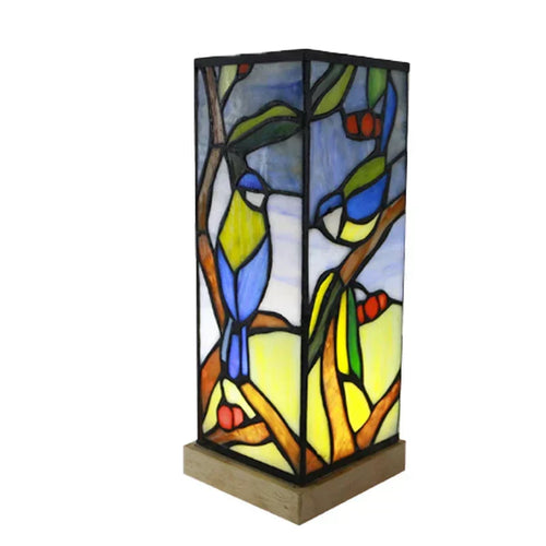 lampe de chevet tiffany Vitraux carré