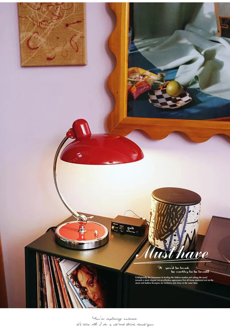 Nordic Bauhaus Adjustable Table Lamp Bedroom Study Lamps Light Luxury Desktop Eye Protection Learning Light Simple Bedside Lamp