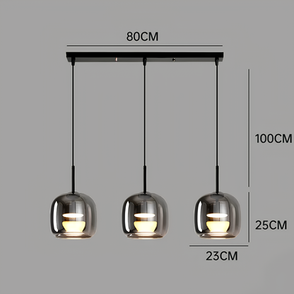 Suspension en Verre Fumé – Fumora